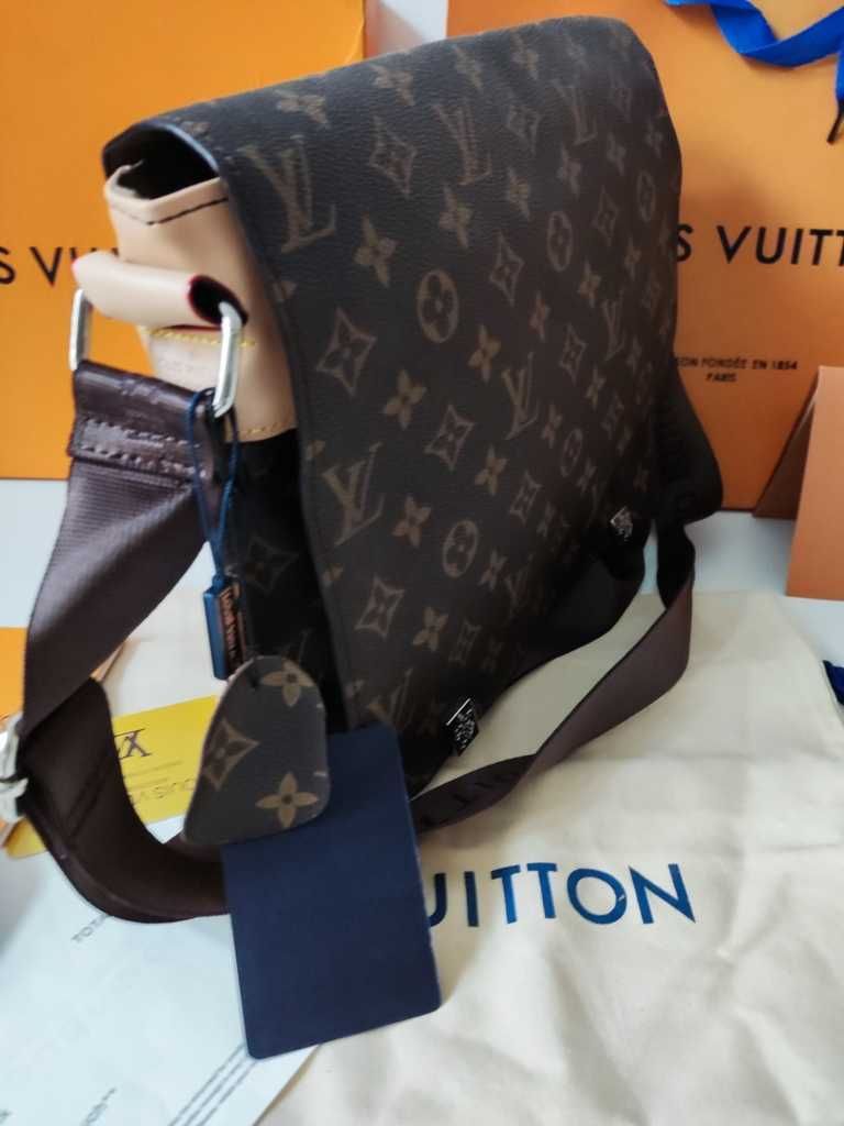 LOUIS VUITTON męska torba Listonoszka, skóra, Francja 41088