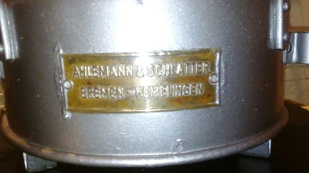 Lampa okrętowa AHLEMANN&SCHLATTER Bremen-Hemelingen