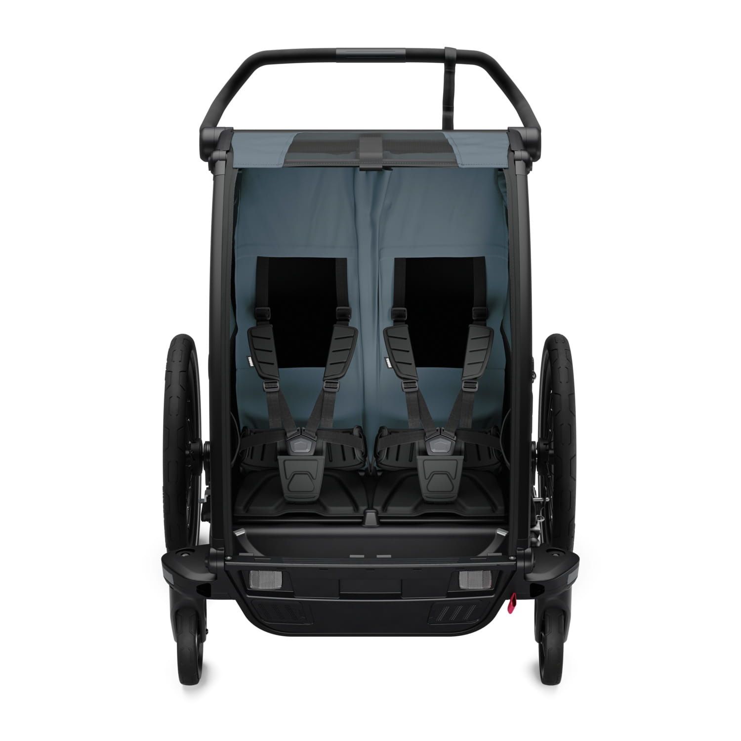 Thule Chariot Cab2 Dark Slate podwójna przyczepka rowerowa wózek space