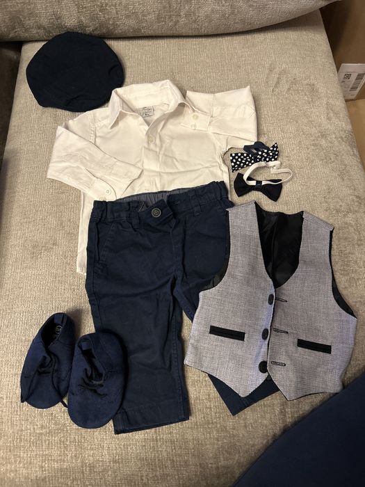 ubranko do chrztu na 6-9 mcy 74 cm dla chłopca