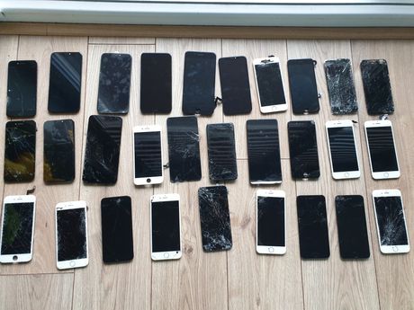 Zestaw 30 wyświetlaczy iPhone X,8,7,6 oraz Samsung