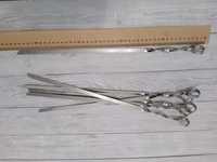 комлпект шампура 6шт, 45 см / 2мм, нерж сталь