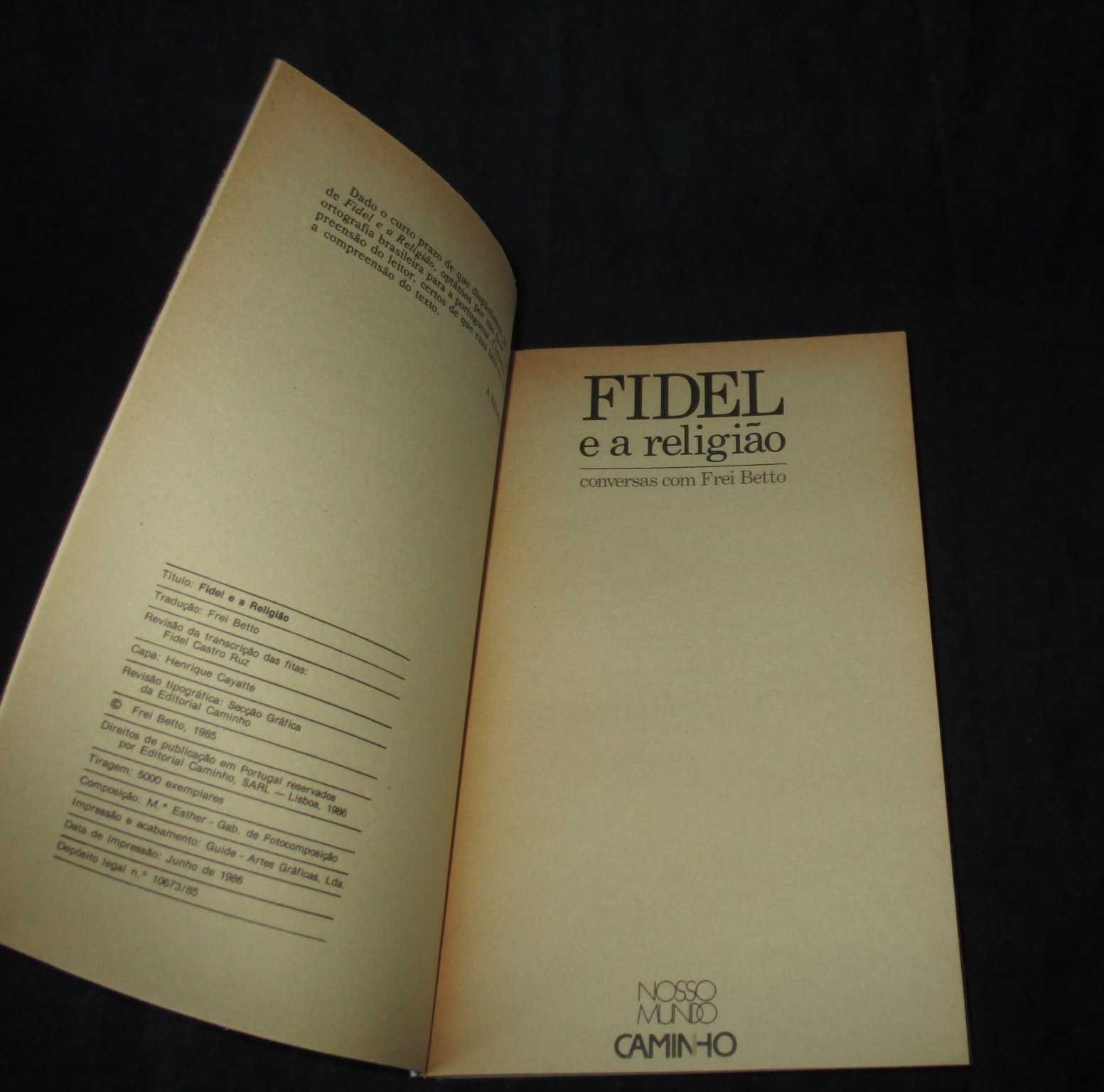Livro Fidel e a Religião Conversas com Frei Betto