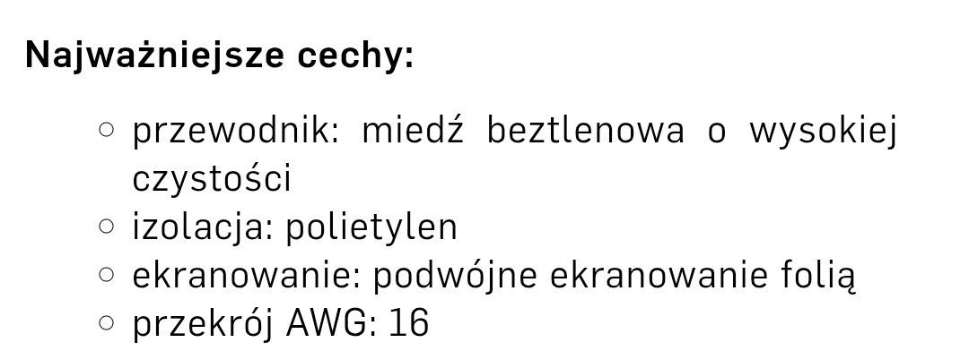 Kable głośnikowe Chord C-SCREEN  2x2.5 m