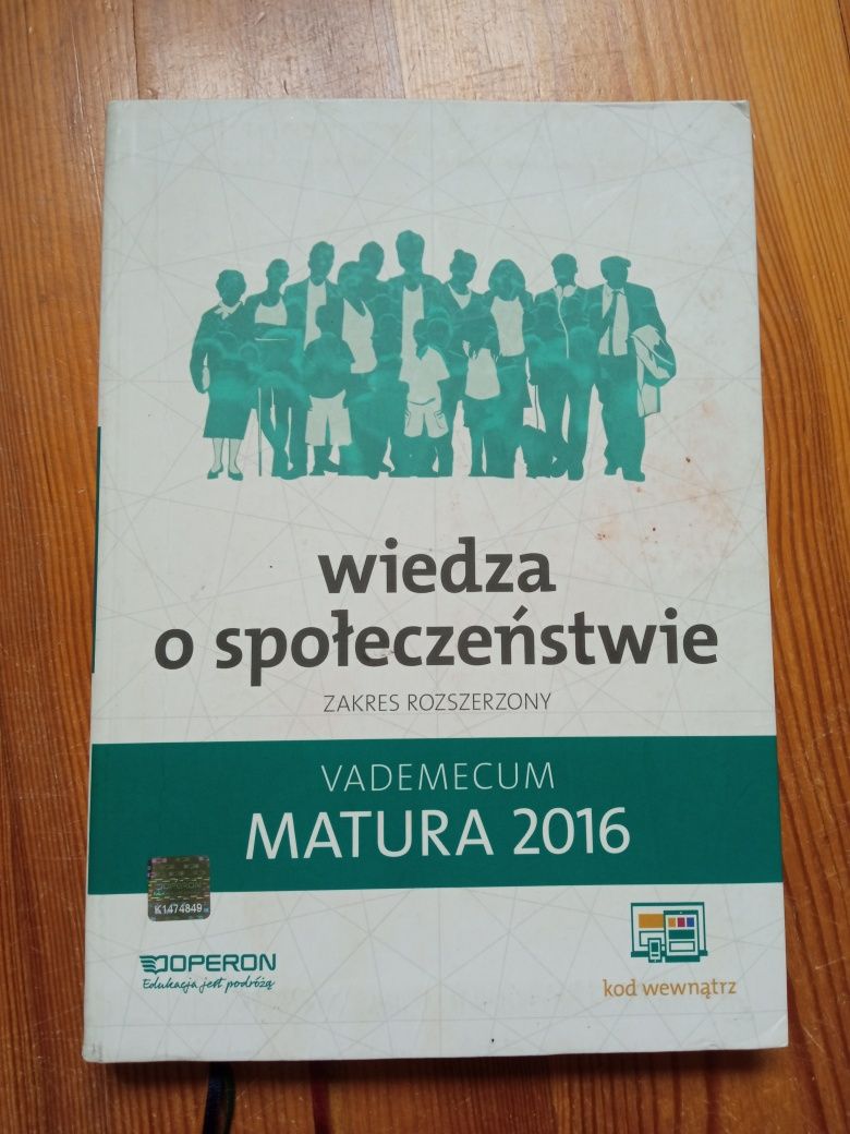 Wiedza o społeczeństwie zakres rozszerzony vademecum matura 2016