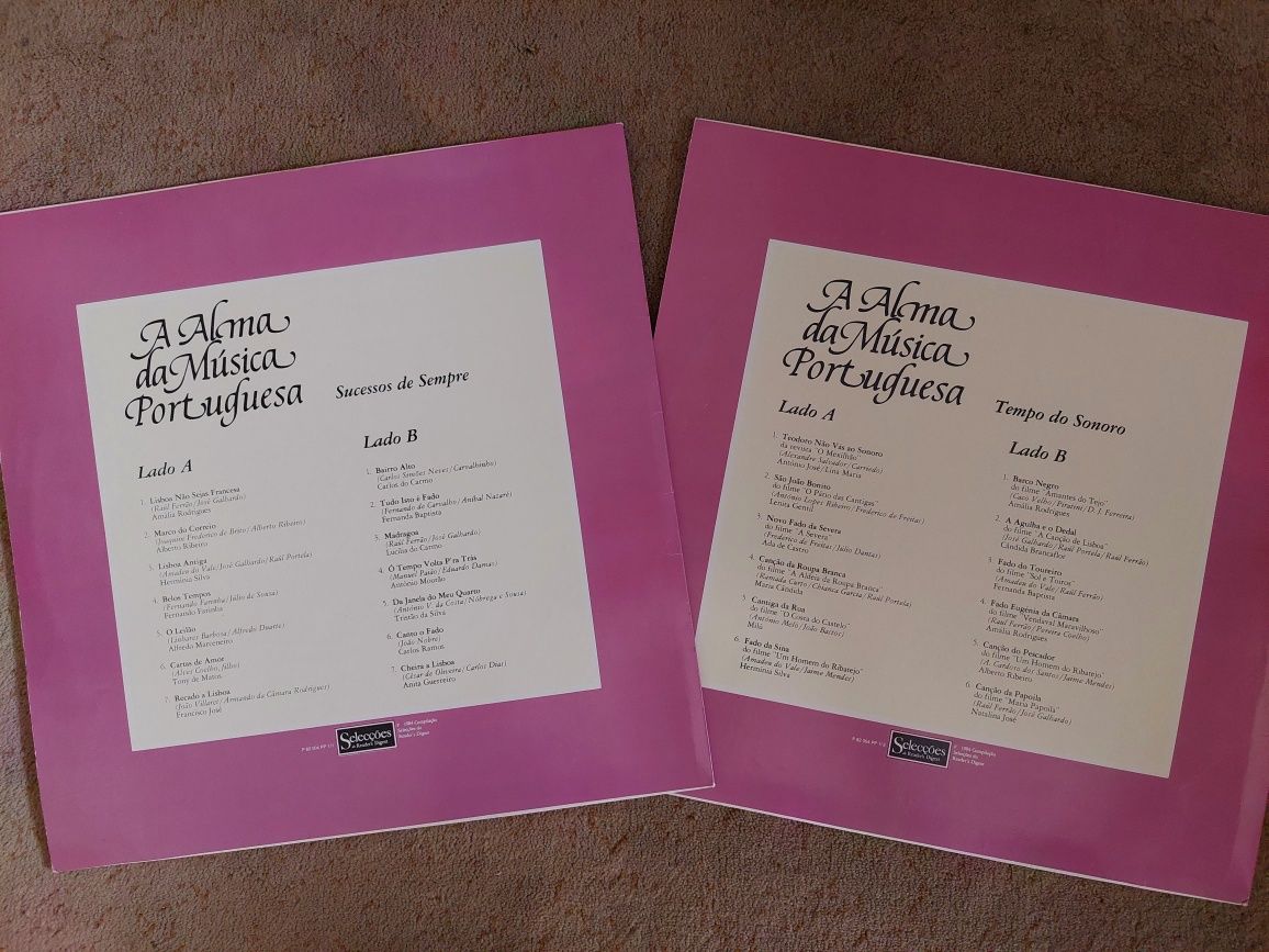Discos de Vinil Caixa com 8 LP's "A alma da música portuguesa"