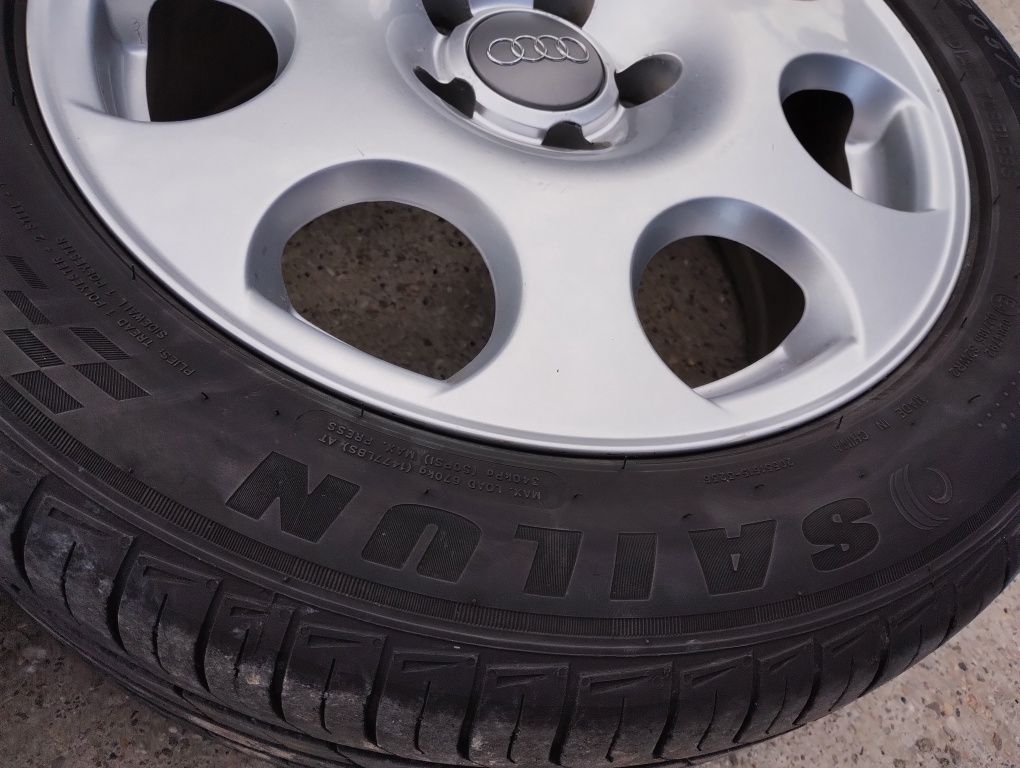 Koła felgi alufelgi 5x112 audi a4 b6 a3 et42 ładne opony 205/55/16