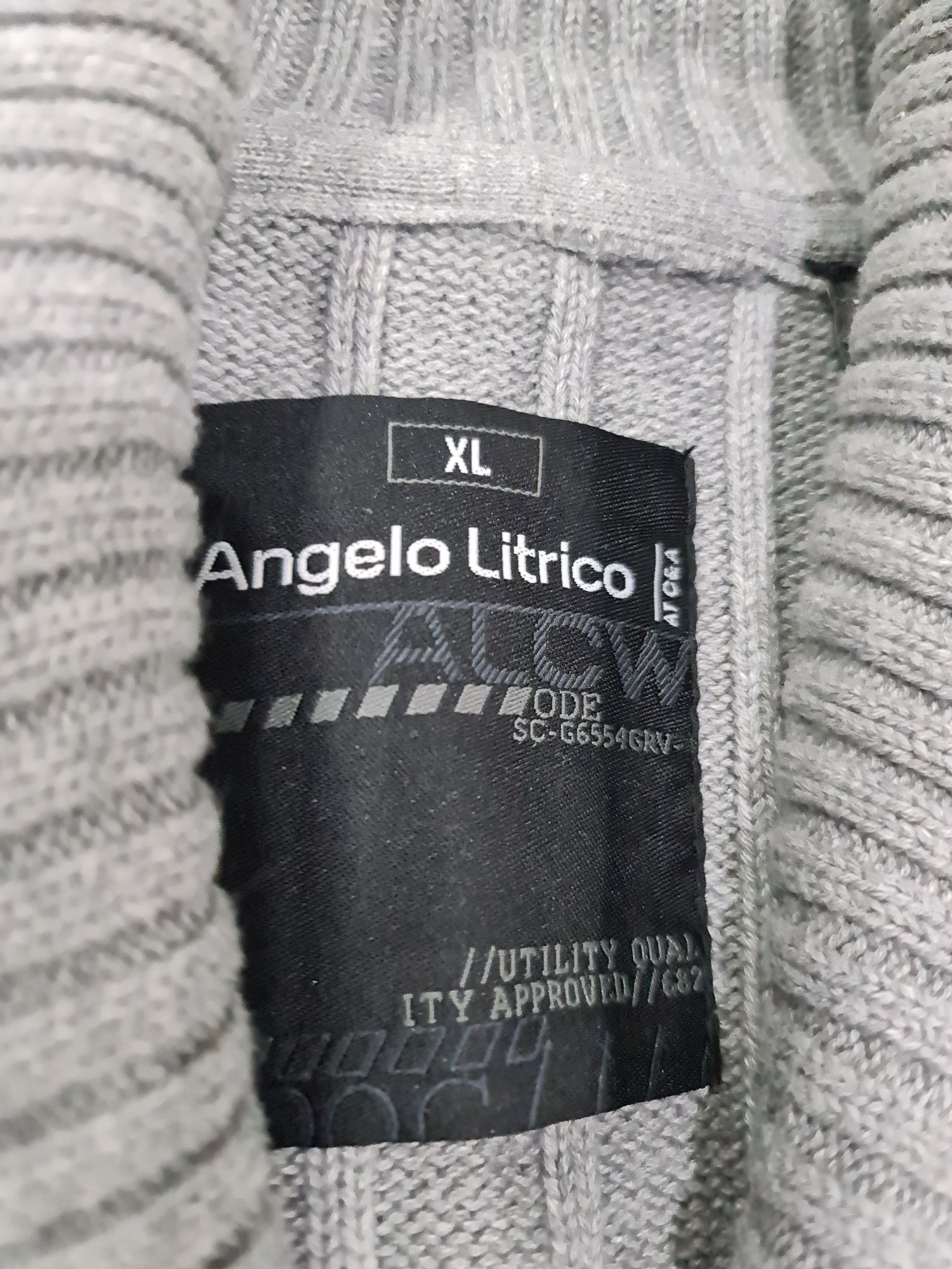 Sweter męski Angello Litrico r. XL szary