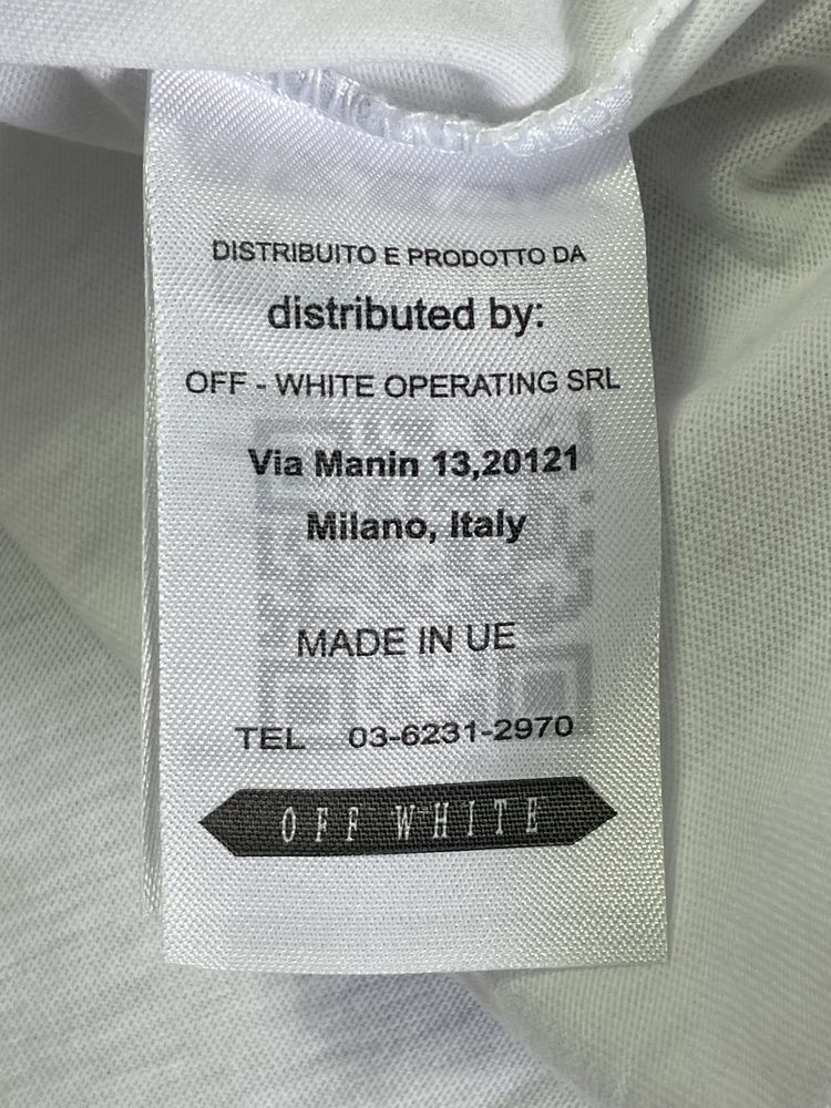 Футболка Off-White Big Logo великий логотип розмір L
