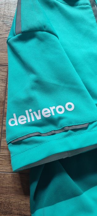Koszulka kolarska turkusowa S lato DELIVEROO lato