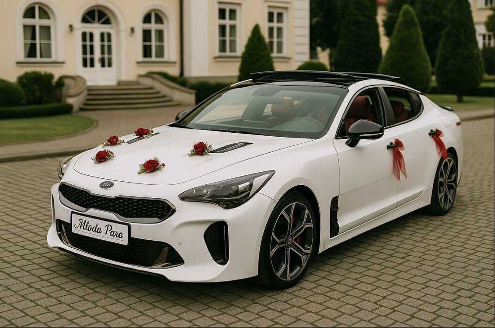Biała perłowa kia Stinger Wolne terminy