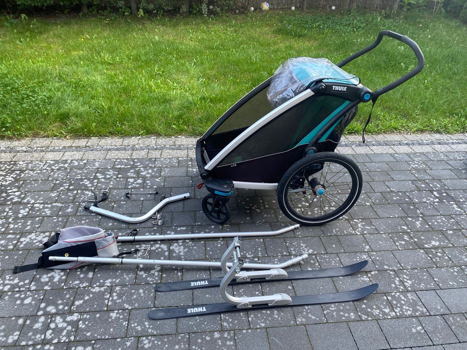 Thule Chariot Lite używany + narty