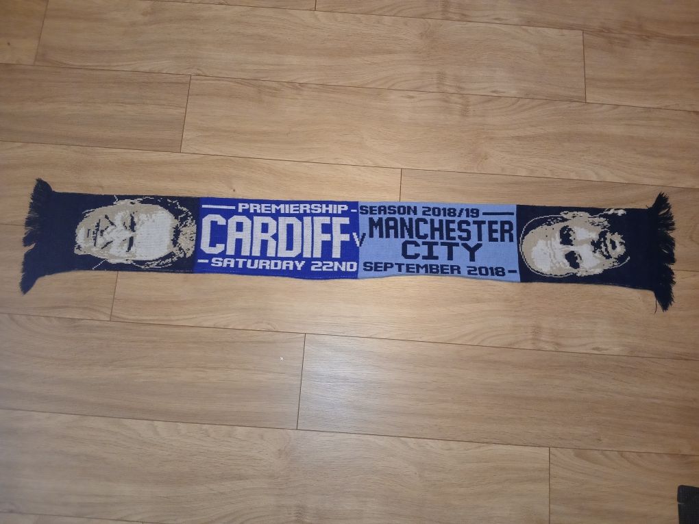 Szalik Manchester City - Cardiff - szal piłkarski, kibic