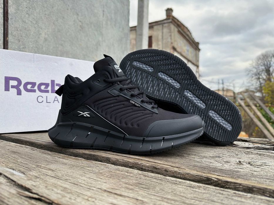 Мужские зимние кроссовки на меху Reebok Zig Kinetica gore-tex 3 цвета