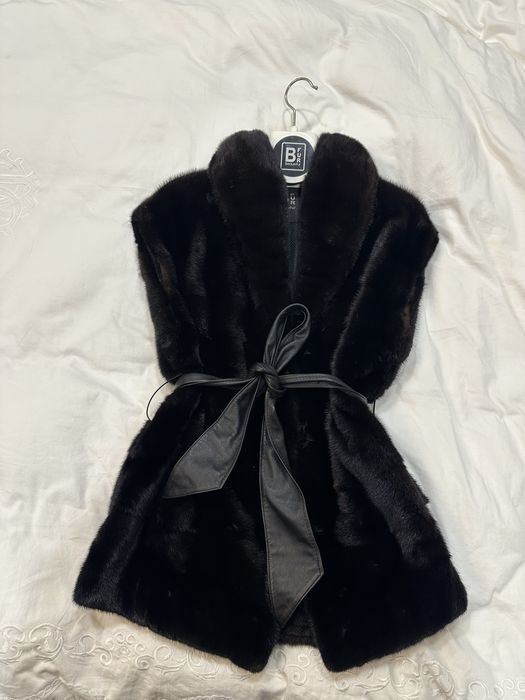 Жилет з норки блекглама дизайнер Пономарьов, стан добрий, розмір S-M