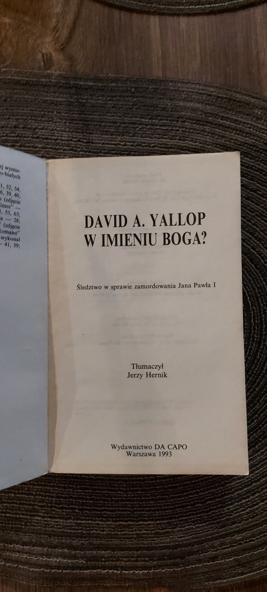 W imieniu Boga? David Yallop