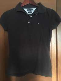 Tommy Hilfiger granatowe damskie polo slim fit r. S (36).