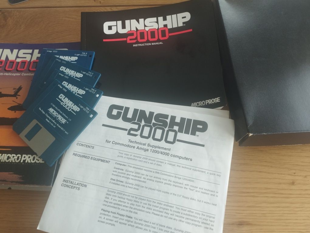 GUNSHIP 2000 Amiga komplet testowana!