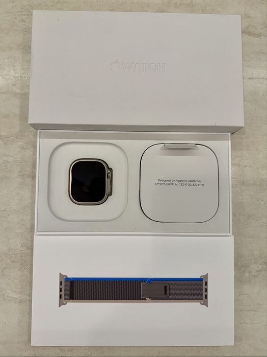 Apple Watch Ultra Gen 1 w kolorze tytanu - stan bardzo dobty!