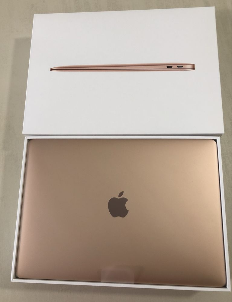 MacBook Air M1 chip rose gold 2021 z oryginalną ładowarką i pudełkiem