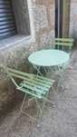 Conjunto de mesa exterior com cadeiras