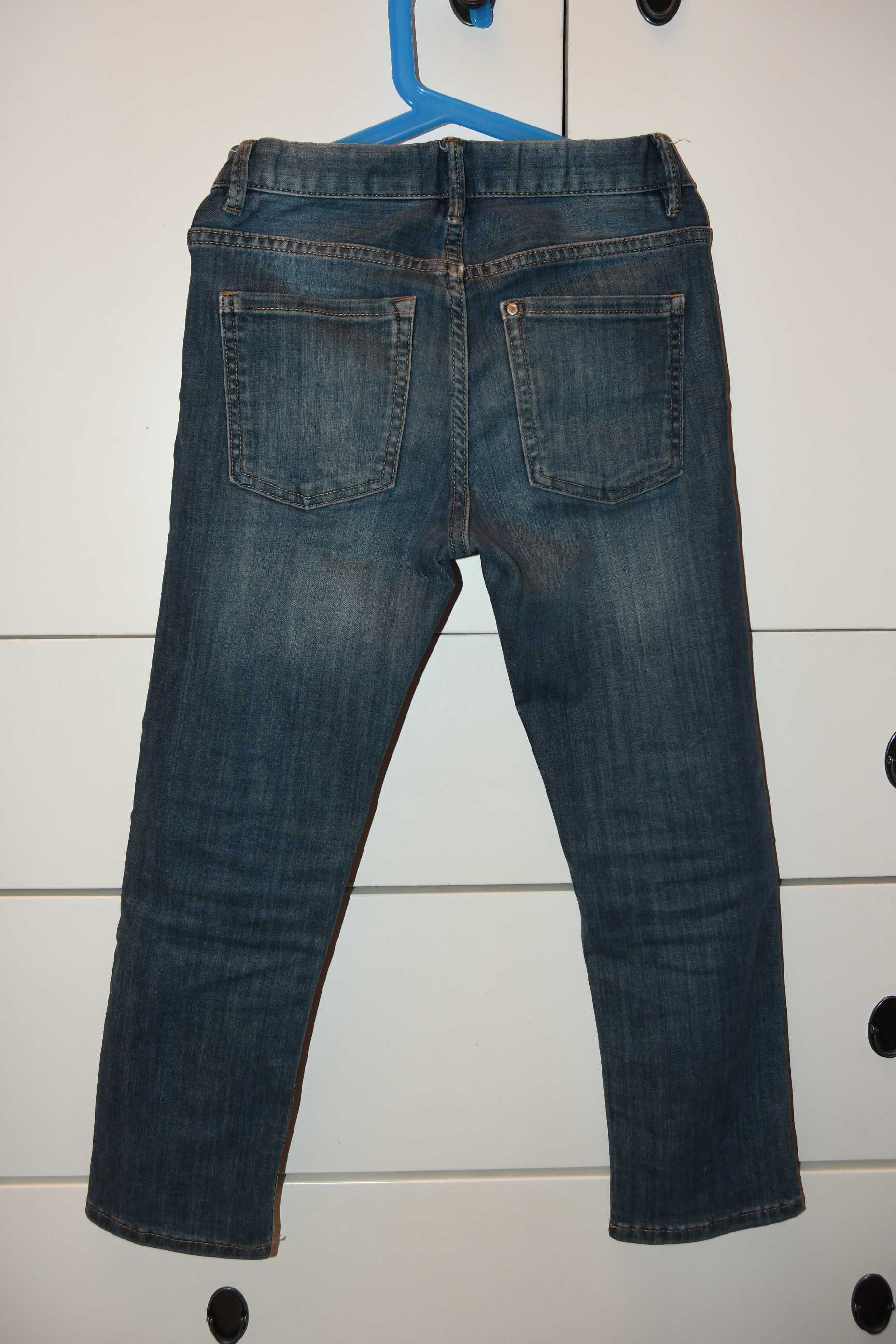 Spodnie jeansowe dla chłopca H&M 128