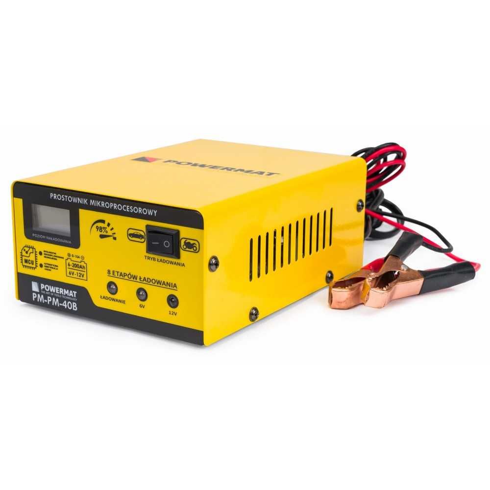 Prostownik mikroprocesorowy akumulatorowy 6/12V PM-PM-40B NOWY