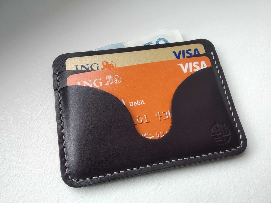 Skórzany portfelik , etui na karty - Cardholder  - skóra naturalna