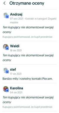 Najlepszy sprzedawca OLX: zegarki, akcesoria