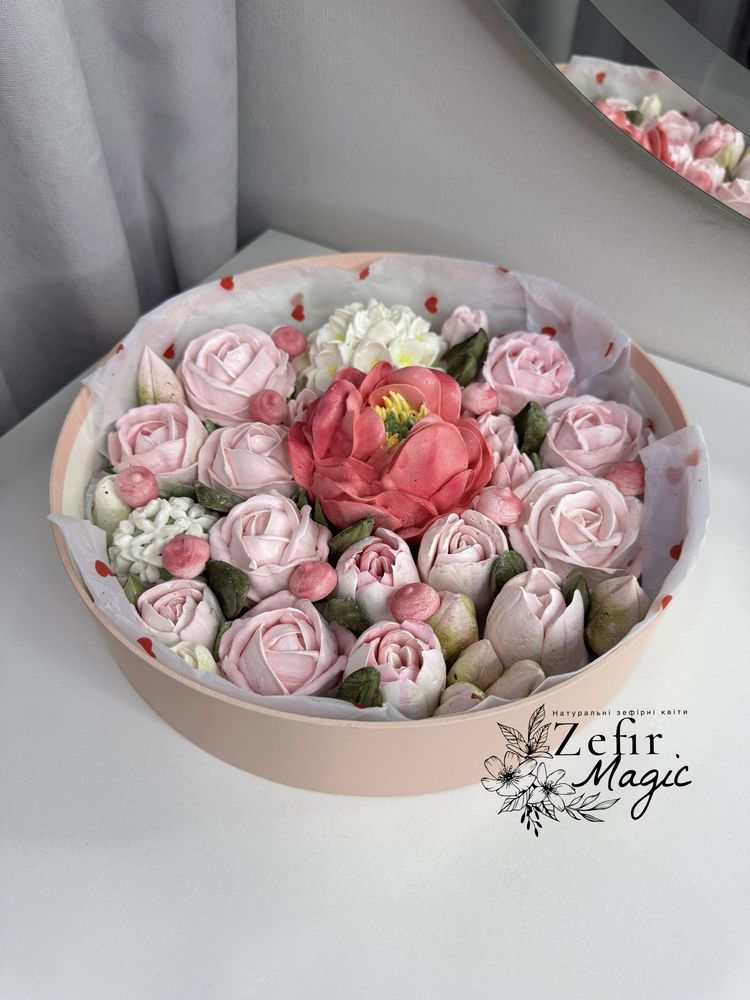 Зефірні квіти, букети, коробки