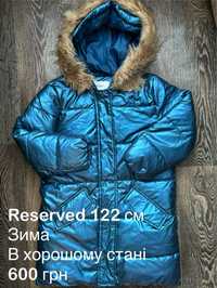Зимове пальто для дівчинки 122 см