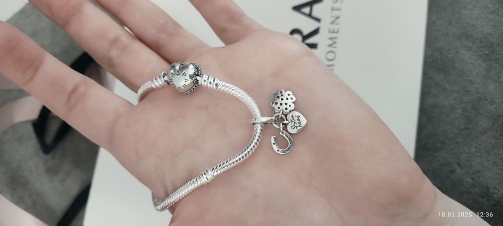 Pandora Акція намистина шарм конюшина клевер Pandora