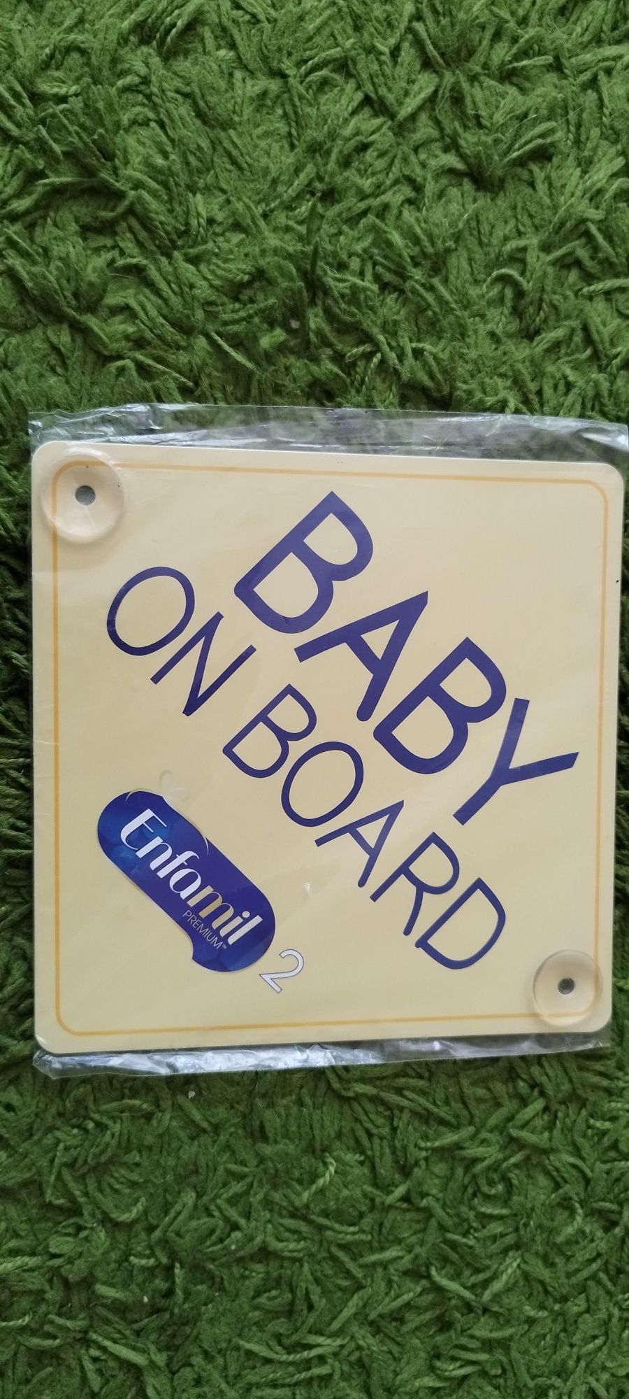 Napis "baby on board"