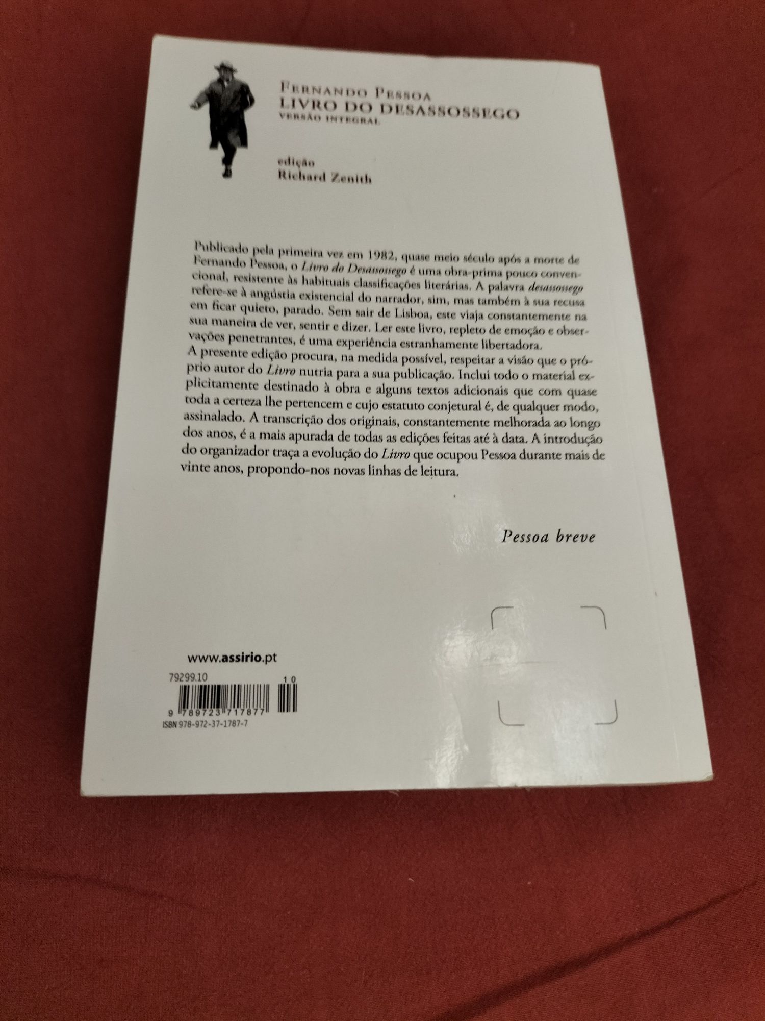 Livro Fernando Pessoa "Livro do desassossego"