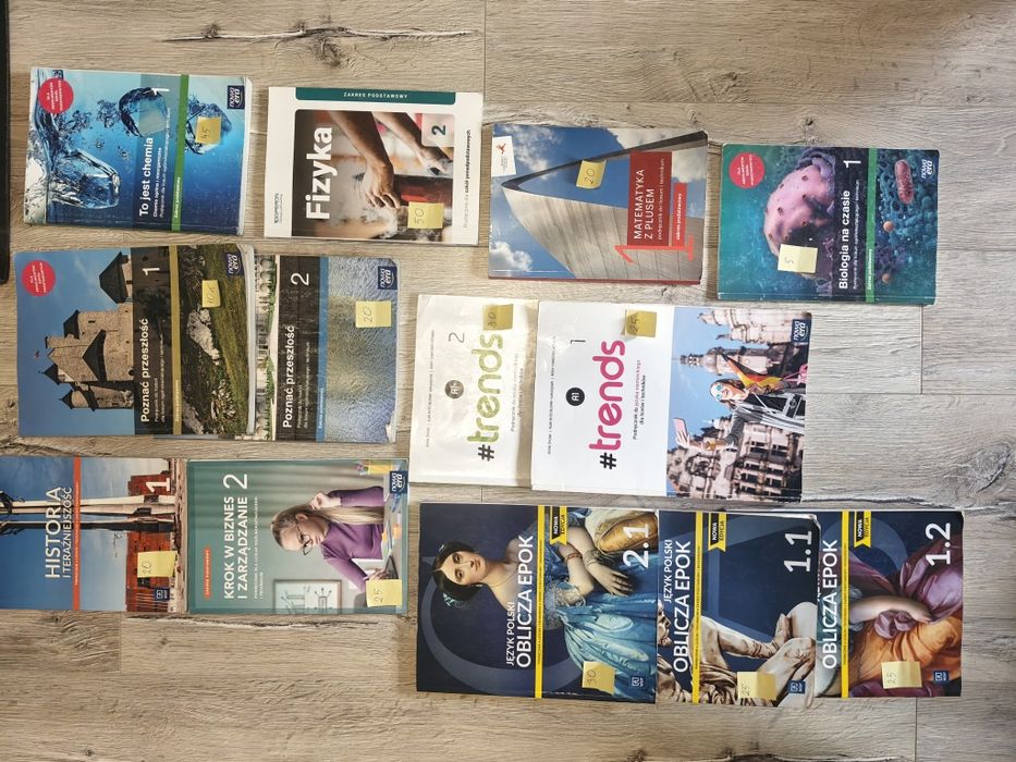 Książki do technikum klasa 1 i 2