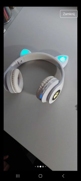 Sluchawki nauszne kotki