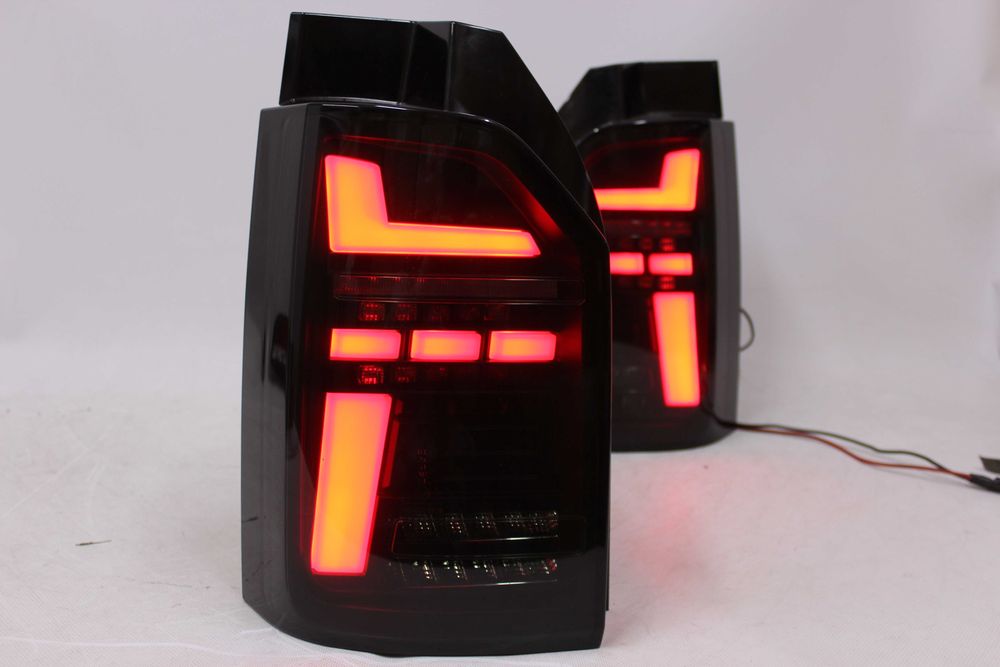 Lampy tylne tył VW T6 15-21 Transporter KLAPA NEON LED BAR BLACK IGŁA