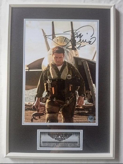 Moldura Filme Top Gun: Maverick - Pete Maverick Mitchell com Autógrafo