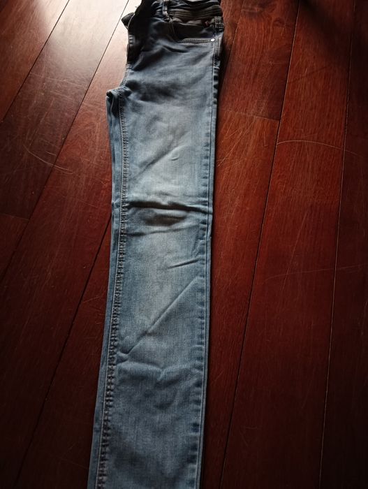 Calças de ganga azul