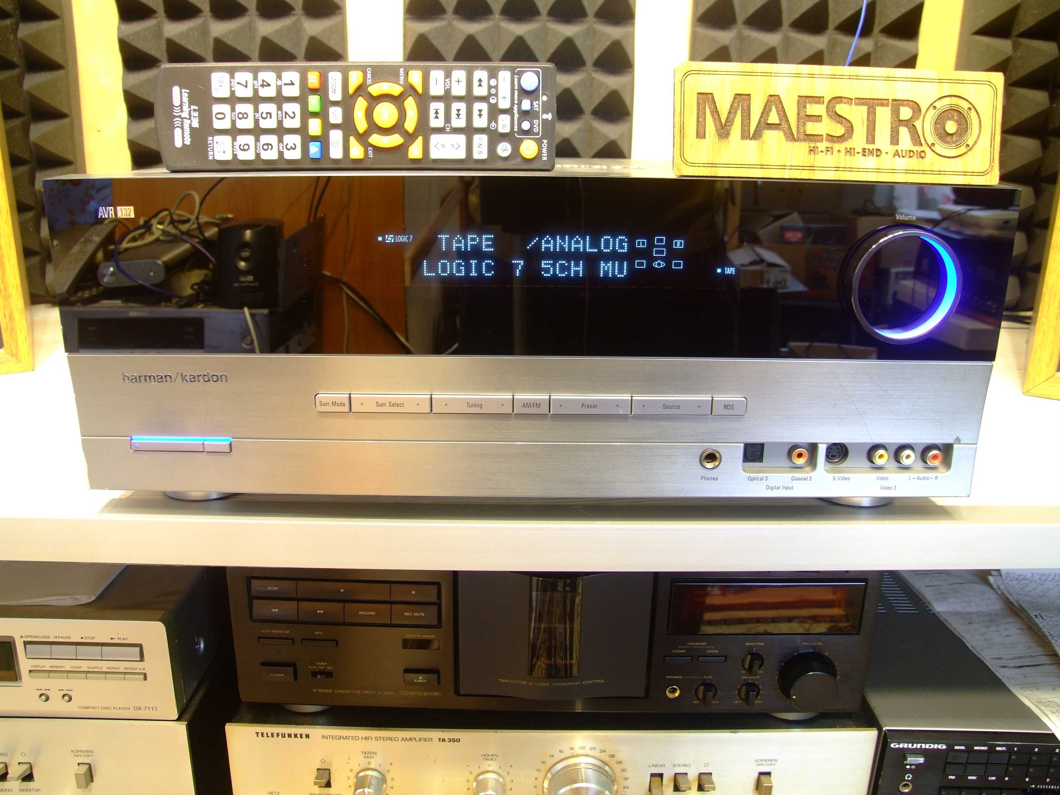 AV ресівер Harman/Kardon AVR 132. 2х40. 8-16 Ом. 9,6 кг. Наложеним