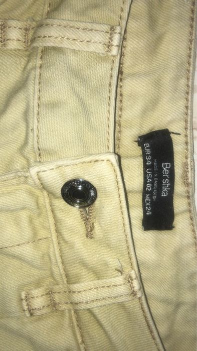 Calças cargo, beges