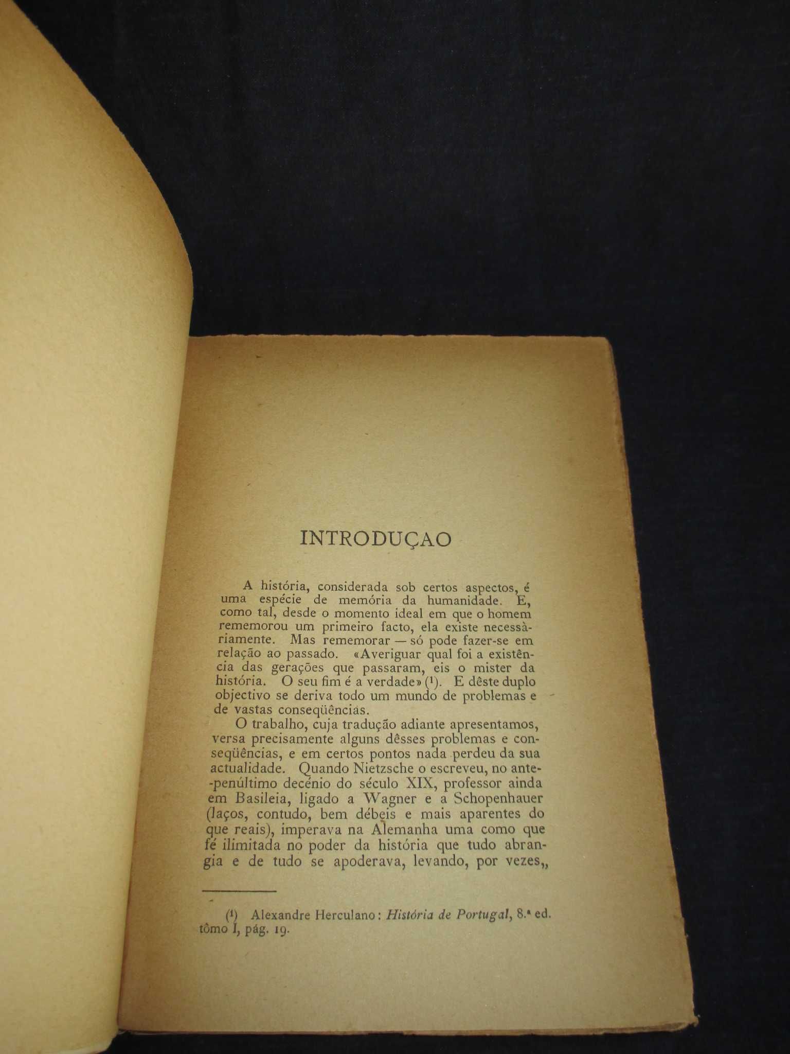 Livro Da Utilidade e Inconvenientes da História para a Vida Nietzsche