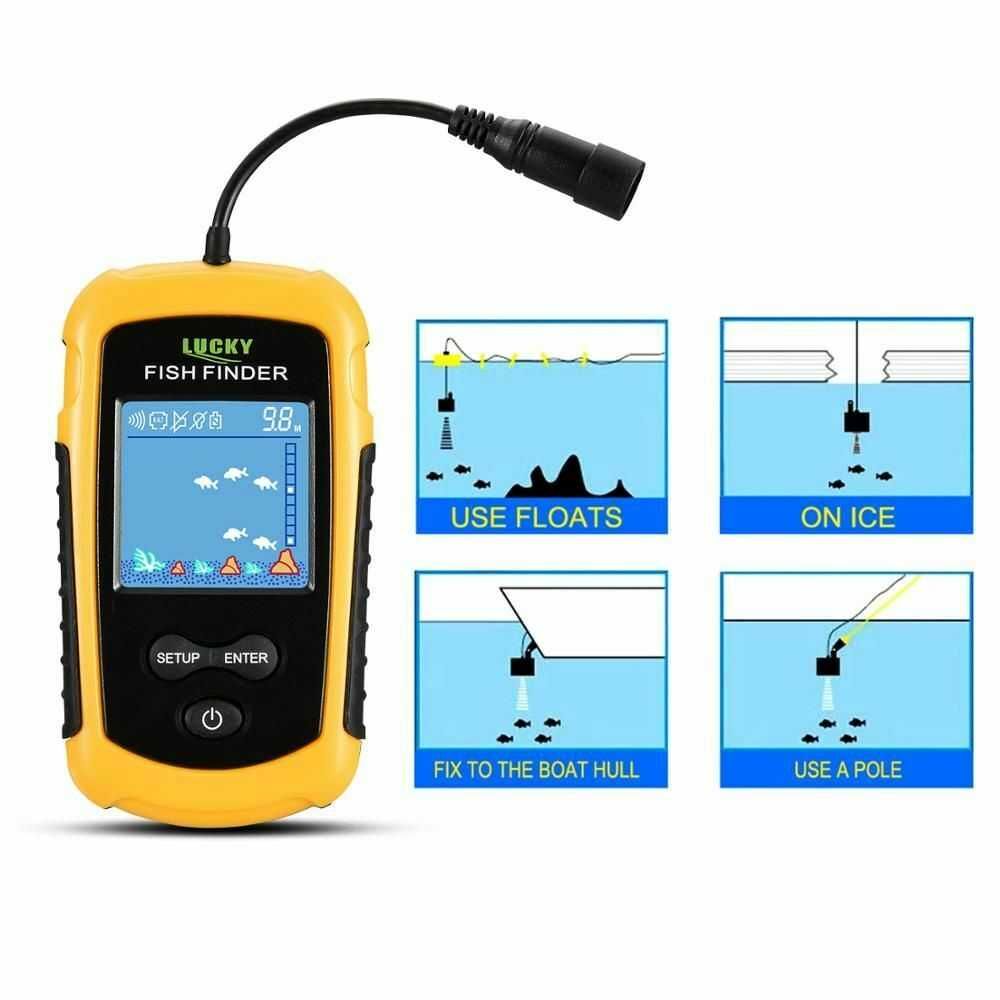 Sonar radar  para pesca, detector de cardumes - peixes