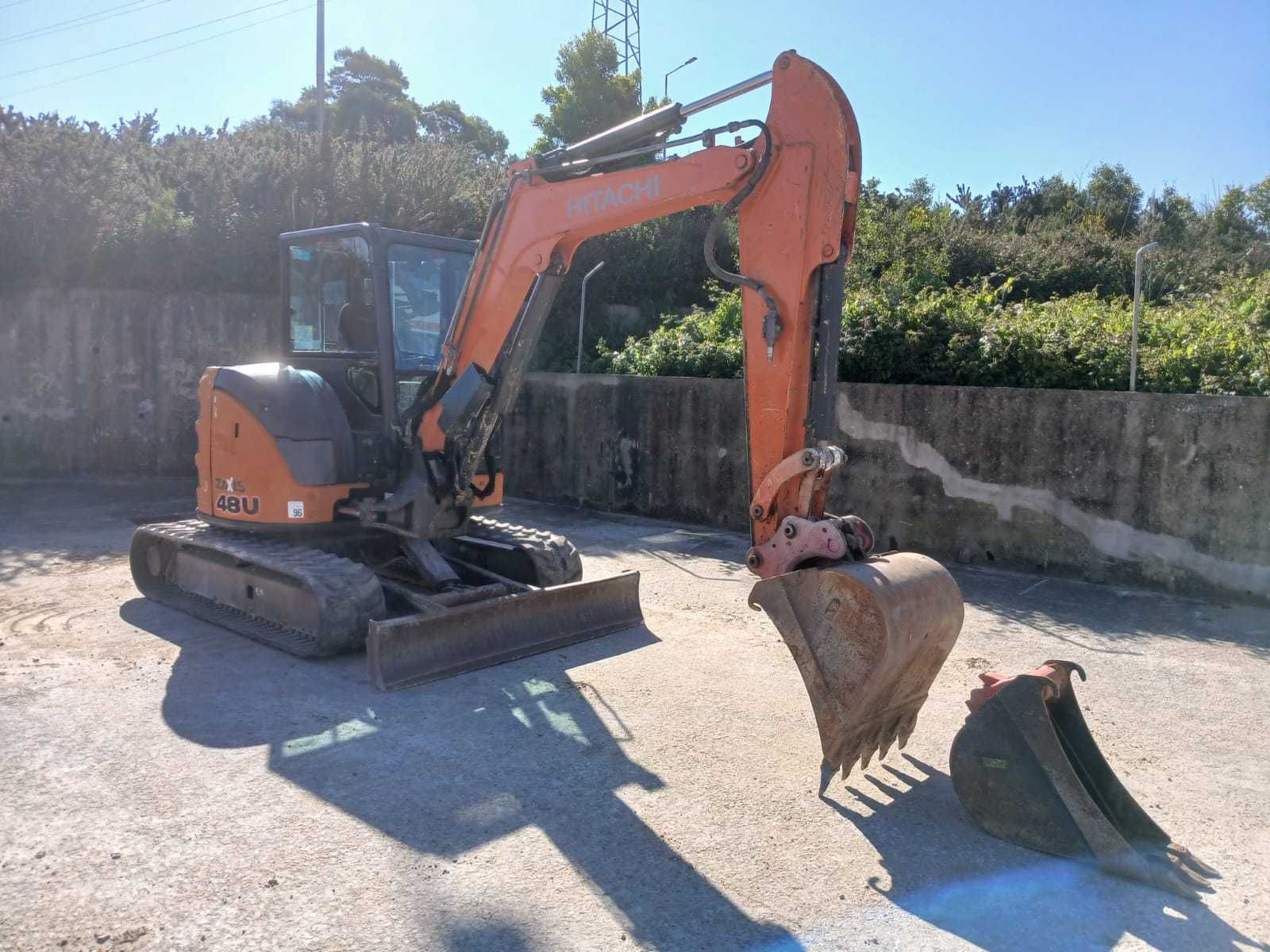 2016 Hitachi zx48u-5 Midi Escavadora de Rastos Borracha 4690kg