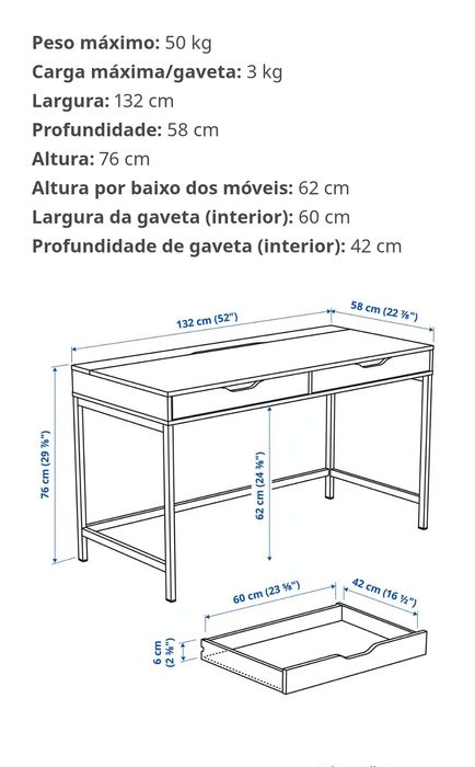 2 secretárias ALEX IKEA