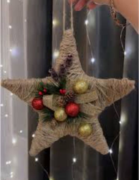 Новорічні прикраси Новогодний декор  Украшения Новорічна зірка