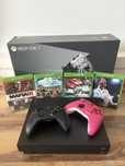 XBOX ONE X z dwoma padami i grami