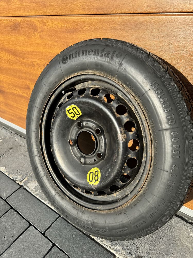 Koło dojazdowe zapasowe oryginalne  BMW e91 125/90 r15