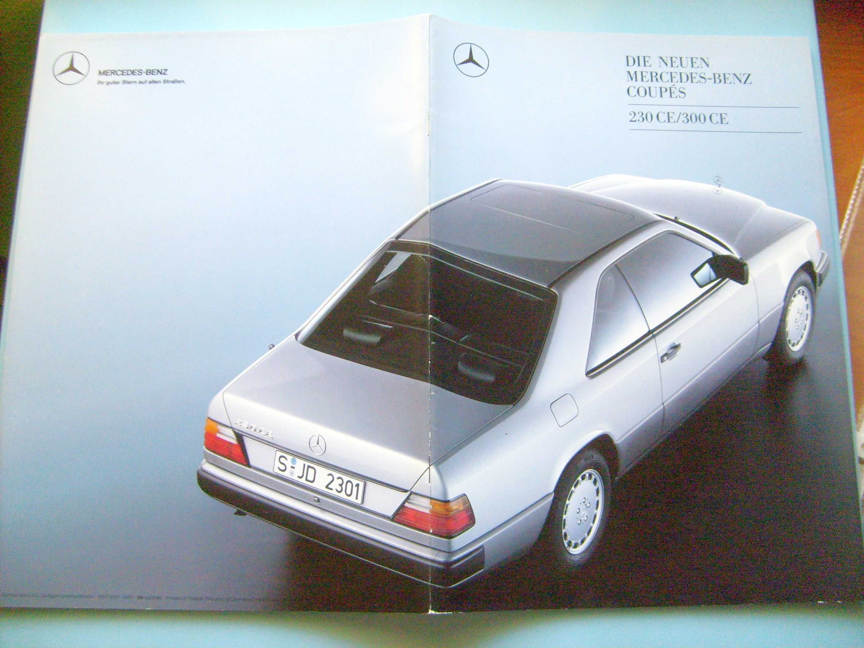 MERCEDES E-Klasse W124 COUPE / C124 230CE - 300CE '88 * prospekt 34str