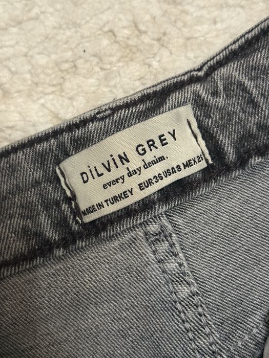 Штани кльош джинсові жіночі темно сірі Dilvin XS/S хороша якість